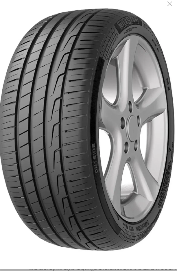 215/50 R13 TL 84H CARMILE SPORT MILESTONE (BEYAZ YAZILI)